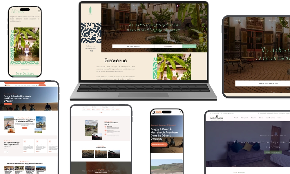 Modern website project preview